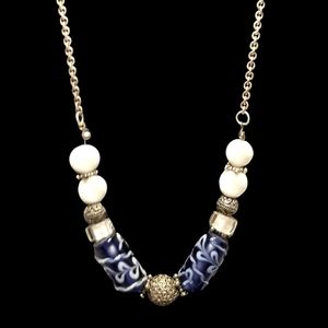 Sterling Silver & Lampwork Bead Necklace